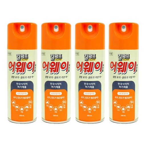 한국DBK 킬파프 어웨이모기/진드기기피제 200ml