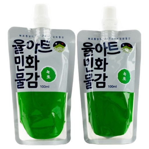 율아트 분채 한국화 민화물감 18 녹초