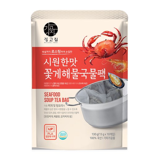 강고집 꽃게 해물 국물팩 10p