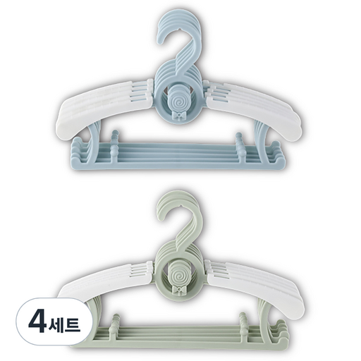잇곰 미끄럼방지 아동용 옷걸이 2종 x 5p 세트