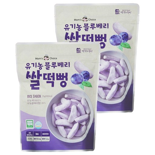 맛있는풍경 유기농 블루베리 쌀떡뻥