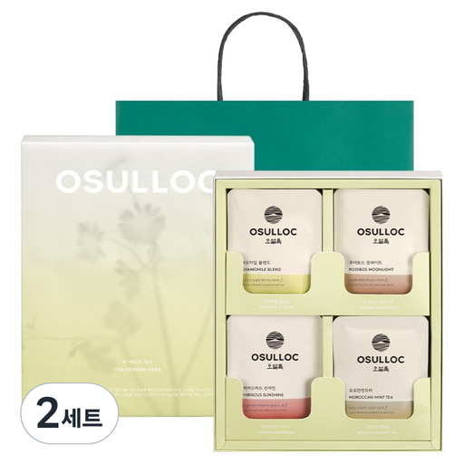 오설록 티 에디션 허브 피라미드 티백 4종 X 4p 선물 세트