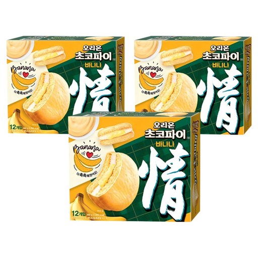 오리온 초코파이 바나나 12p