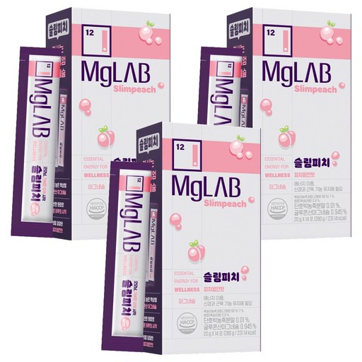 마그랩 슬림피치 글루콘산 마그네슘 피치펌킨맛 14p
