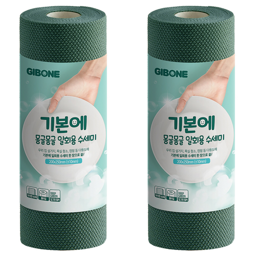 기본에 몽글몽글 일회용 수세미 60p
