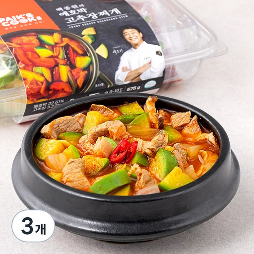 빽쿡 백종원의 애호박 고추장 찌개 밀키트 2인분
