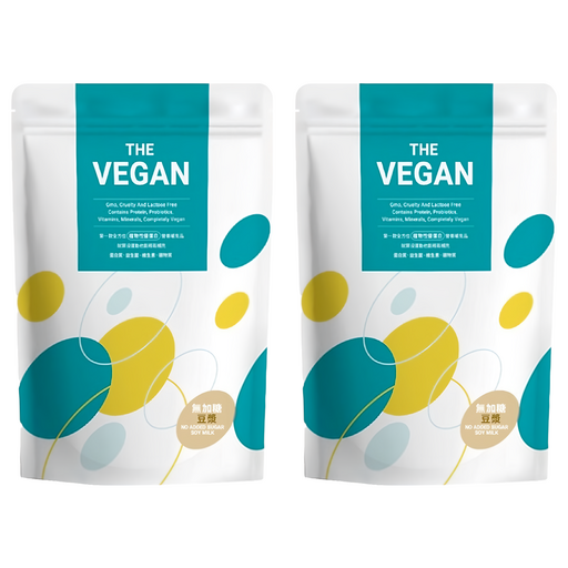 THE VEGAN 樂維根 植物性優蛋白 無加糖豆漿口味, 1kg, 2包