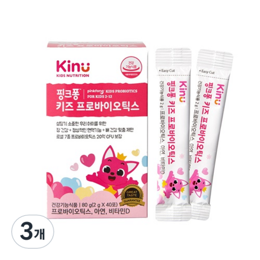 키누 핑크퐁 키즈 프로바이오틱스 40p