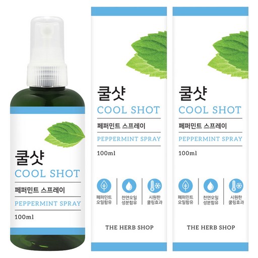 더허브샵 쿨샷 페퍼민트 스프레이