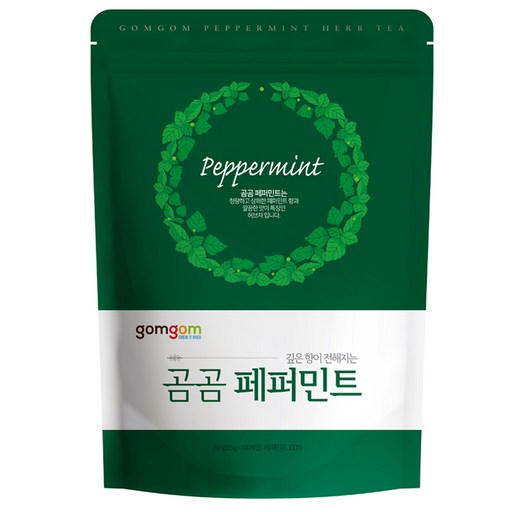 gomgom 薄荷三角茶包, 1.5g, 100包, 1袋