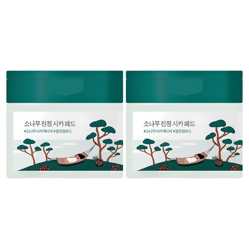 라운드랩 소나무 진정 시카 패드 195ml