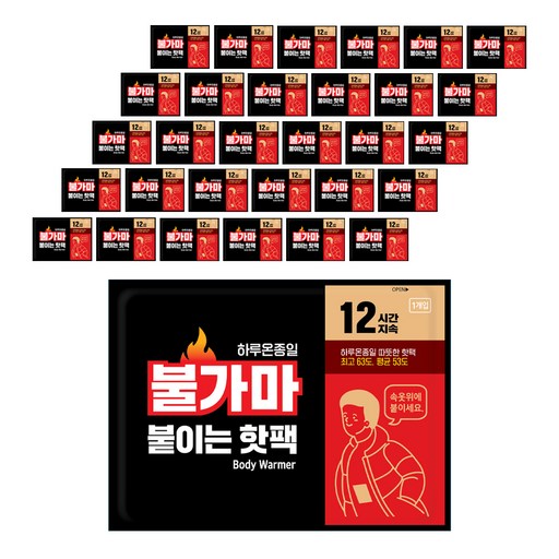 불가마 파스형 붙이는 핫팩