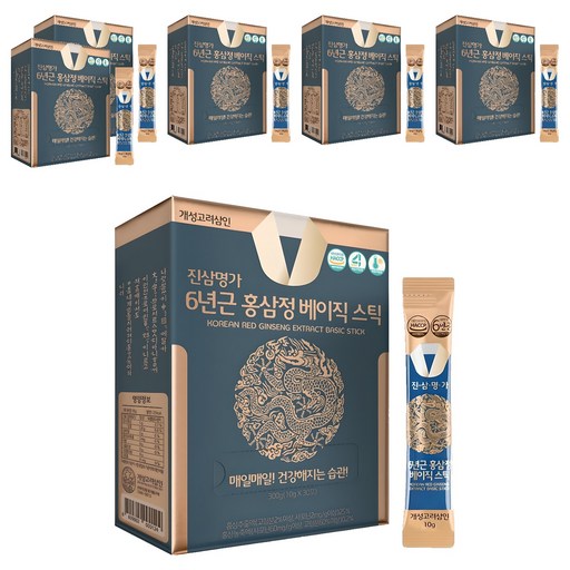 개성고려삼인 진삼명가 6년근 홍삼정 베이직 스틱