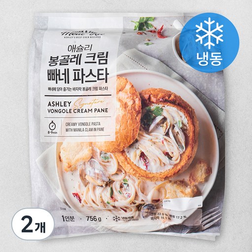 애슐리 봉골레 크림 빠네 파스타 1인분 (냉동)