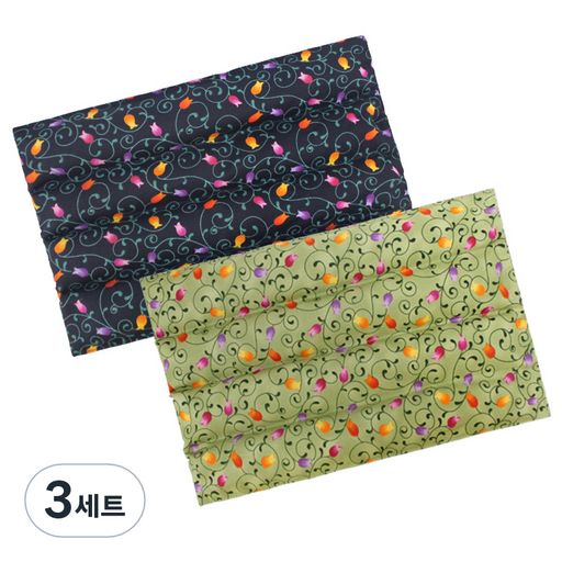 그린라이프 허브 다용도찜질팩 대 블루 + 카키 세트