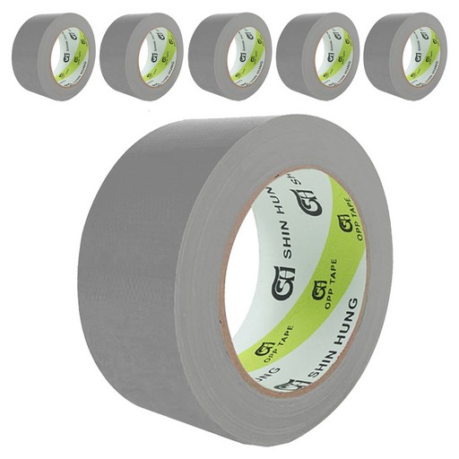신흥테이프 대용량 면 테이프 은색 48mm x 25m