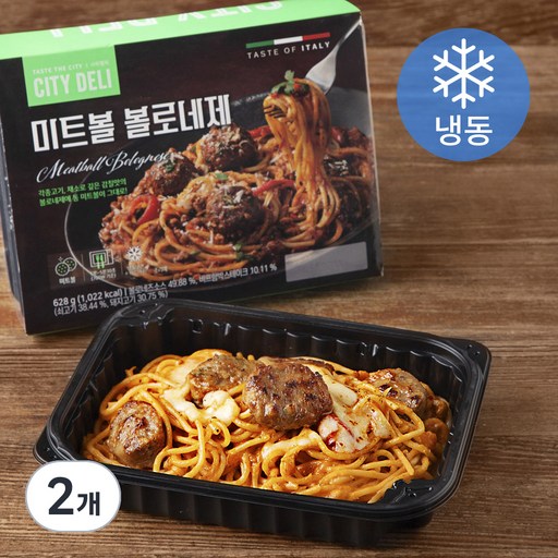 시티델리 미트볼 볼로네제 파스타 2개입 2인분 (냉동)