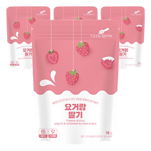리틀스푼 동결건조 요거트 스낵 요거랑 딸기