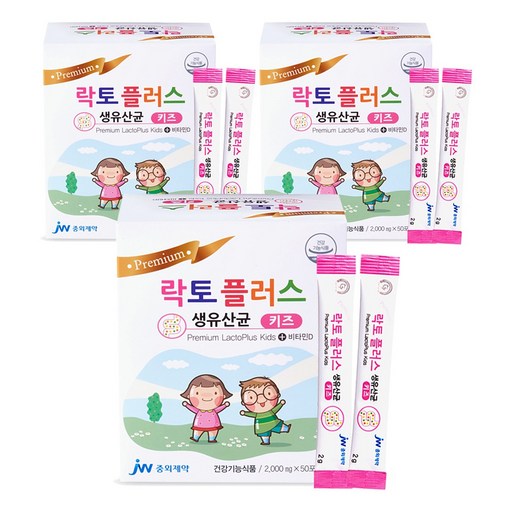 JW중외제약 락토플러스 생 유산균 키즈