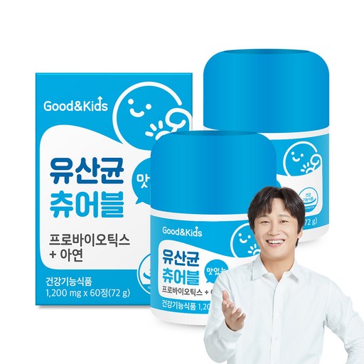굿앤키즈 내츄럴플러스 유산균 츄어블