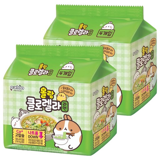 팔도 몰랑 클로렐라 라면 105g