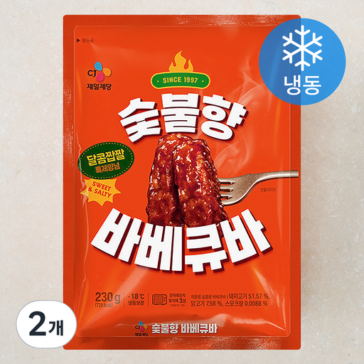 CJ제일제당 숯불향 바베큐바 (냉동)