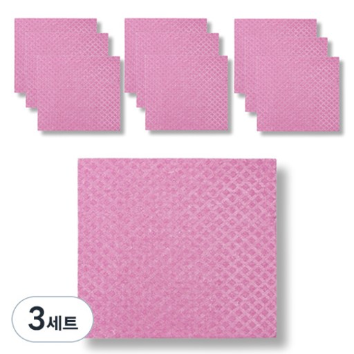 이랑이랑 셀룰로오스 스웨덴행주 핑크