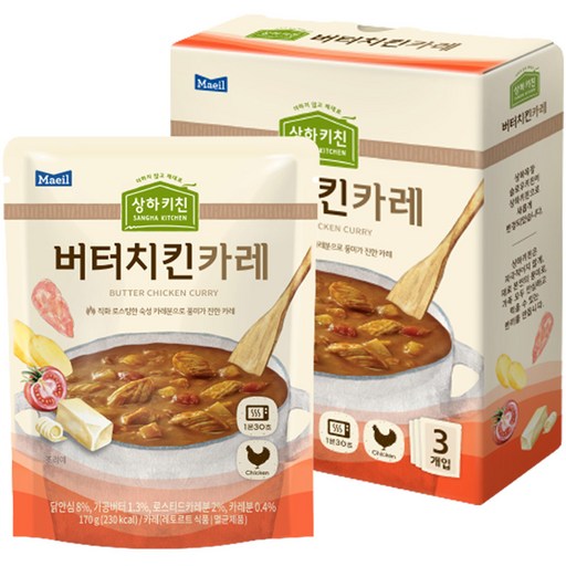 매일유업 상하키친 버터치킨카레