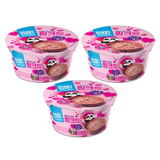 푸디버디 핑크 퐁당 라면 컵 80g
