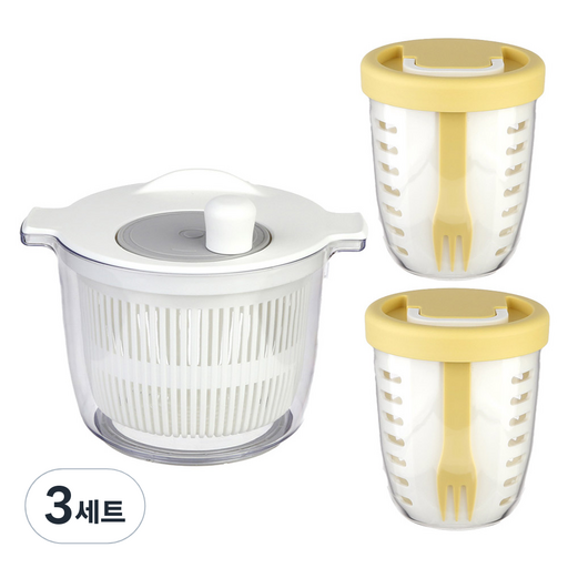 플라라 야채탈수기 + 휴대용 샐러드통 2p 세트