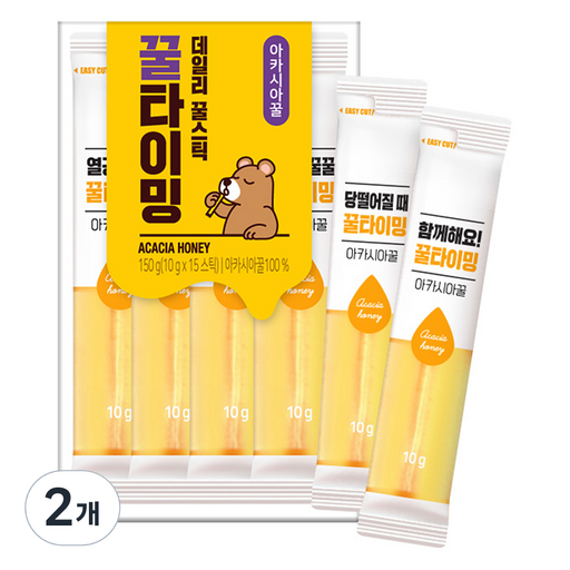 녹차원 꿀타이밍 아카시아 꿀스틱 15p