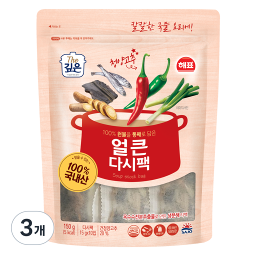 해표 얼큰 다시팩