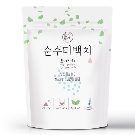 순수한집 오미자차 삼각티백