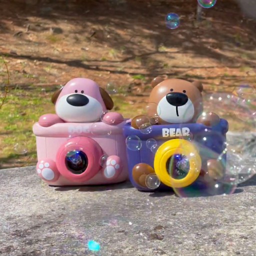 레츠토이 카메라 버블건 강아지 + 곰돌이 세트