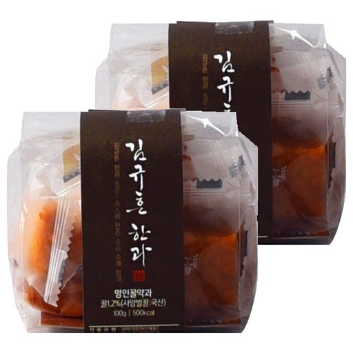 명인 김규흔한과 페스츄리형 명인꿀약과 띠지형