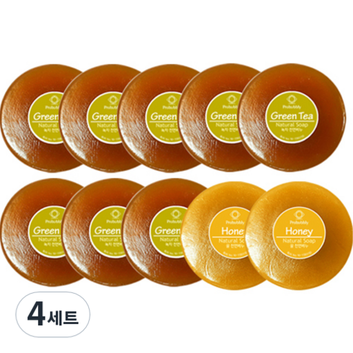 프로버블리 녹차비누 110g x 8p + 꿀비누 110g x 2p 세트
