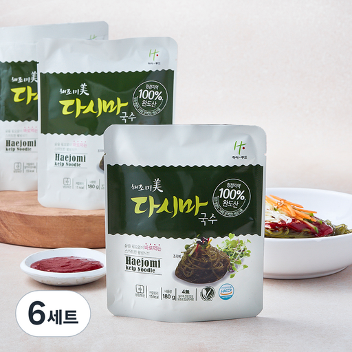 하이푸드 해조미 다시마국수 180g + 비빔소스 60g 세트