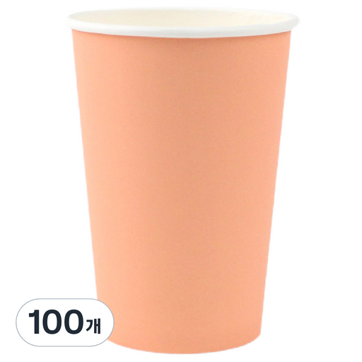 아이엔피 파스텔 종이컵 살구피치 390ml