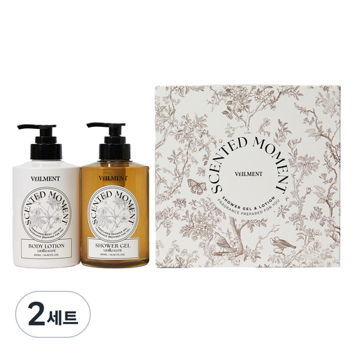 벨먼 소중한 분께 선사하는 향기로운 하루 센티드 모먼트 우디바닐라 샤워젤 415ml + 바디로션 415ml 선물 세트 +쇼핑백