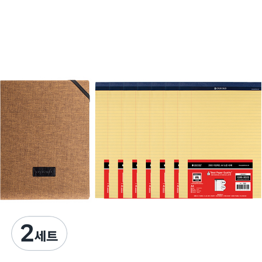 OXFORD 리갈패드 A4 40매 7p + 포켓폴더 세트