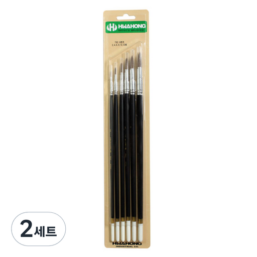 화홍산업 782 수채화붓 세트 6종