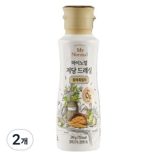 마이노멀 저당 드레싱 참깨흑임자
