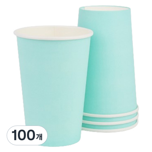 투고팩 종이컵 390ml 민트