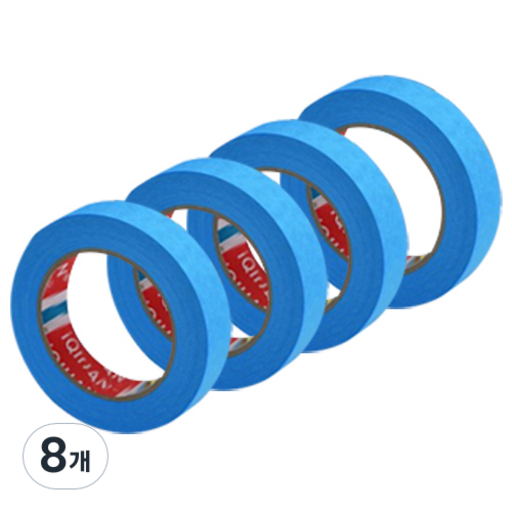 iQIHAN 칼라 마스킹 테이프 파랑 20 mm x 20 m
