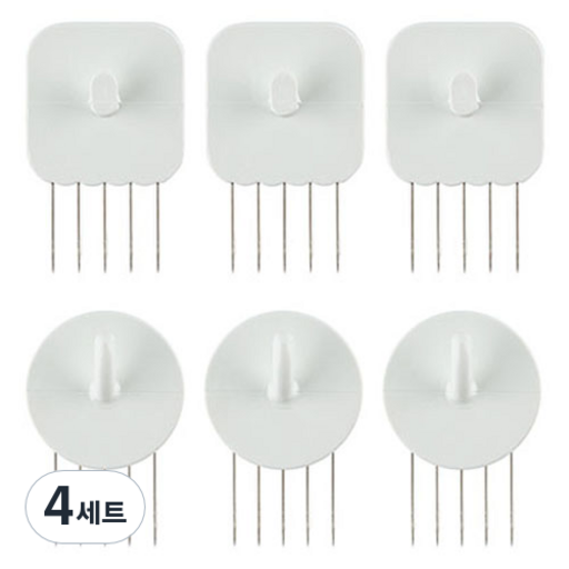 꾹핀 일자형 3p + U자형 3p 세트