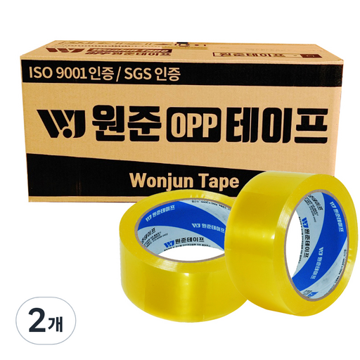 원준테이프 경포장용 투명테이프 50m 12p