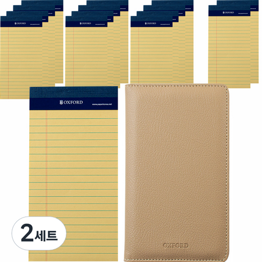 OXFORD 리갈패드 Mini 장형 50매 15p + 지갑패드 L 188 x 110 mm 세트