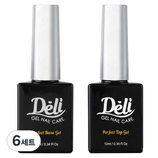 델리뷰티 퍼펙트 베이스 젤 10ml + 퍼펙트 탑젤 10ml 세트