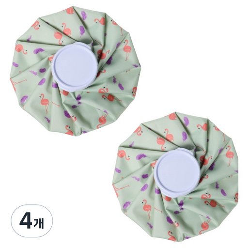 포근상점 방수 냉온 얼음 찜질 주머니 그린 홍학 소(14.5cm) 2개