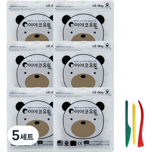 이야코 소프트 유토 100g x 6p + 주걱칼 3종 세트